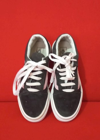 Kadın Siyah Bağcıklı Spor Ayakkabı - Görsel 3