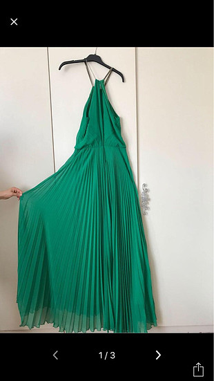 Trendyol & Milla Uzun yeşil elbise, abiye