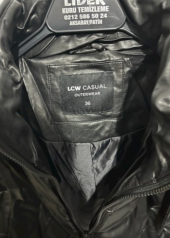 Siyah Deri Kemerli Kısa Kadın Mont - Görsel 4