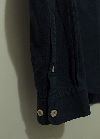 l Beden lacivert Renk Koton Slim Fit Lacivert Tek Cepli Gömlek