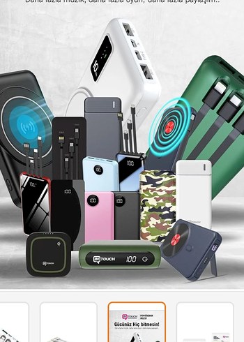 Beyaz Kablosuz Şarjlı Powerbank - Görsel 2