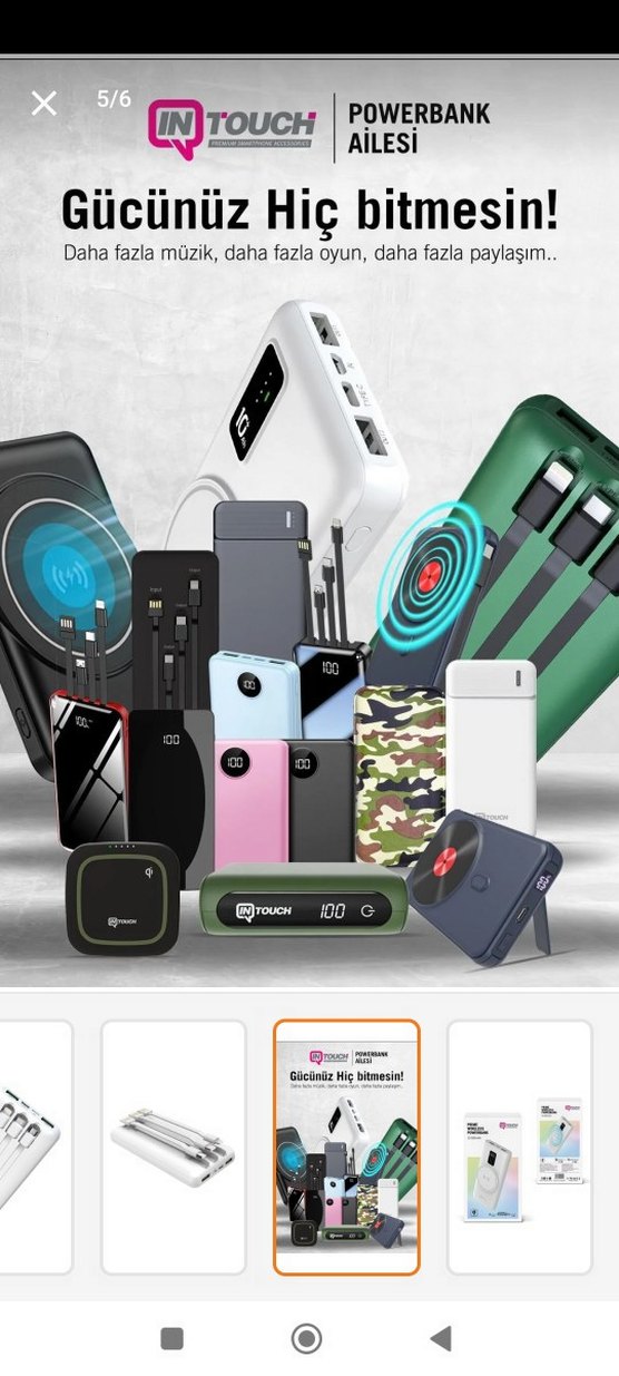 Beyaz Kablosuz Şarjlı Powerbank - Görsel 2