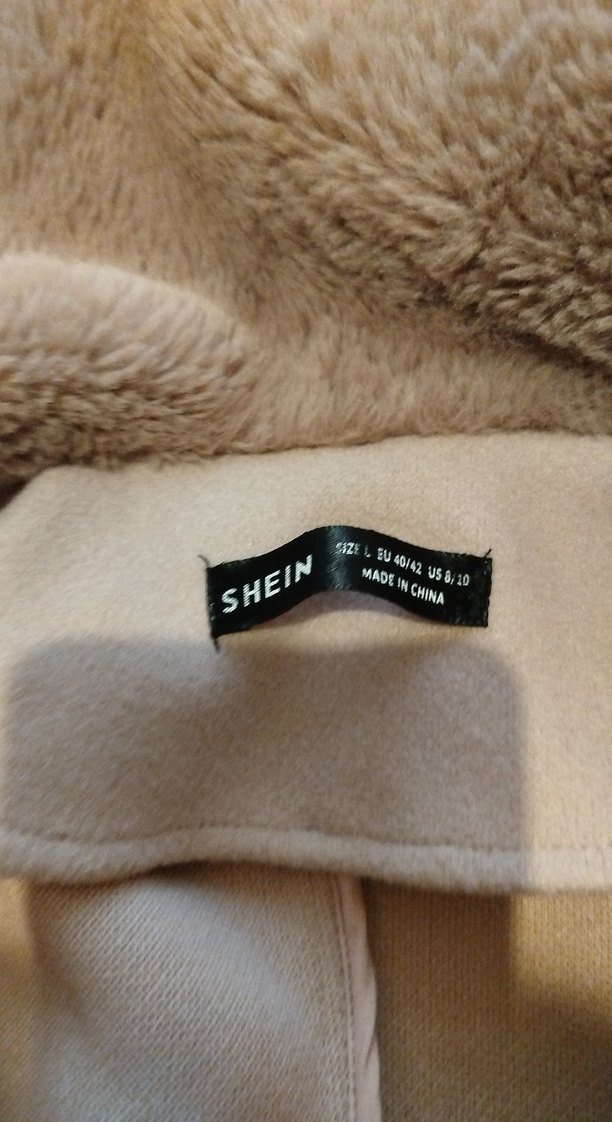 Kadın Uzun Süet Kürk Detaylı Bej Kaban - Görsel 4