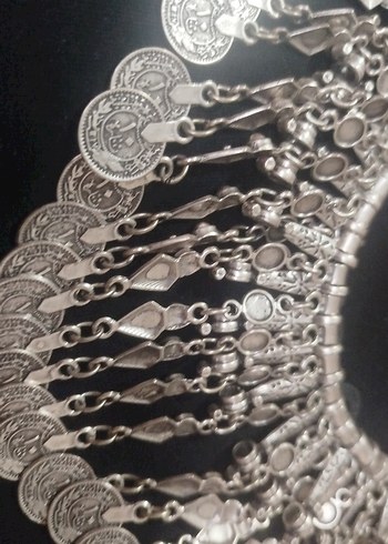 Uzun Zincir Detaylı Bohem Kolye - Görsel 3