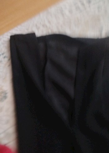 Siyah V Yakalı özel dikim Uzun Kollu Elbise - Görsel 5