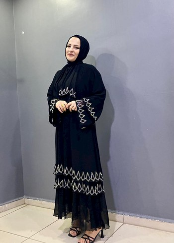 m Beden kadın abaya Uzun Salaş Elbise (şal dahil)