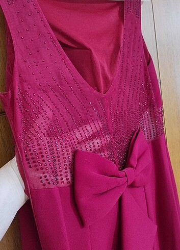 40 Beden bordo Renk Abiye