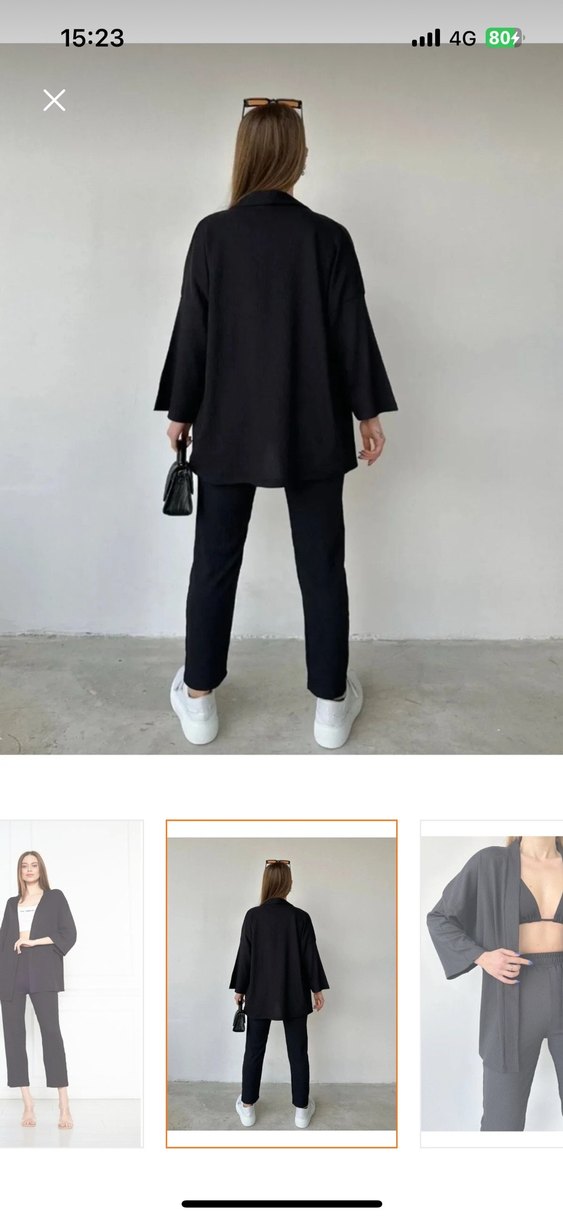 Siyah Mini Kadın Ofis Takımı - Görsel 2