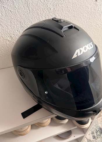 Çift Vizörlü Siyah Tam Kapalı Motosiklet Kask, Işıklı İnterkom - Görsel 5