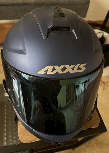 Axxis Draken Solid Matt Blue XXL ve Işıklı İnterkom - Görsel 4