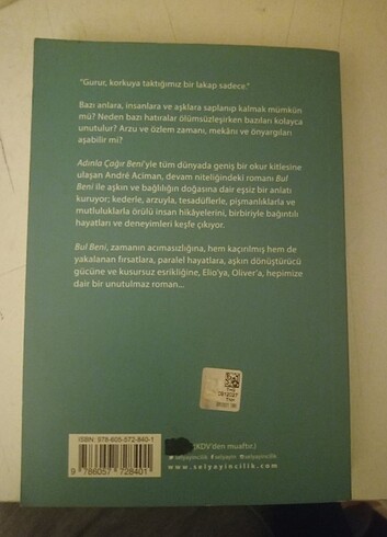  Bul Beni/André Aciman