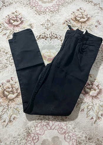 Siyah Kadın Midi Denim Pantolon