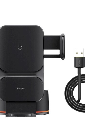 Baseus marka Kablosuz Şarjlı dokunmatik Telefon Tutucu - Görsel 2