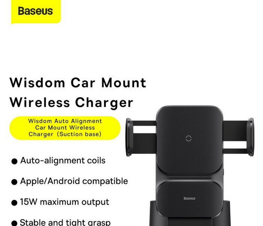 Baseus marka Kablosuz Şarjlı dokunmatik Telefon Tutucu - Görsel 5