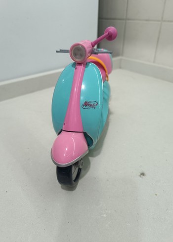 Barbie pilli ışık ve müzikli Pembe Oyuncak Scooter - Görsel 2