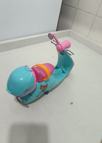 Barbie pilli ışık ve müzikli Pembe Oyuncak Scooter - Görsel 5