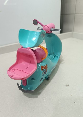 Barbie pilli ışık ve müzikli Pembe Oyuncak Scooter - Görsel 4