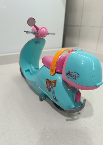 Barbie pilli ışık ve müzikli Pembe Oyuncak Scooter - Görsel 3