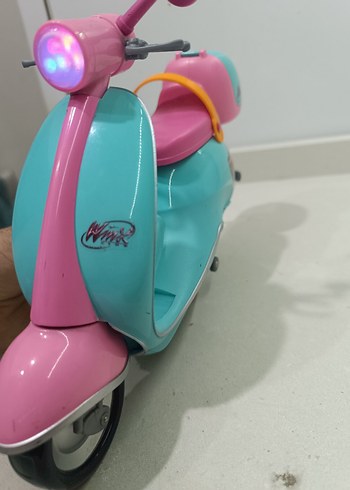 Barbie pilli ışık ve müzikli Pembe Oyuncak Scooter - Görsel 6