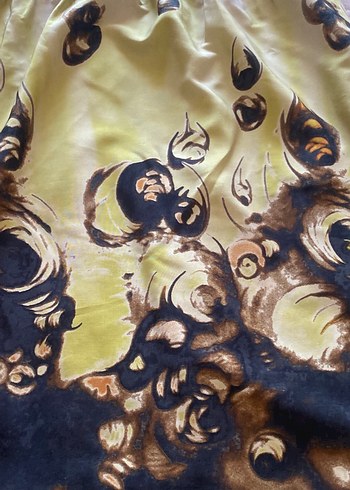 Benetton Sarı Bohem Tie-Dye Tunik