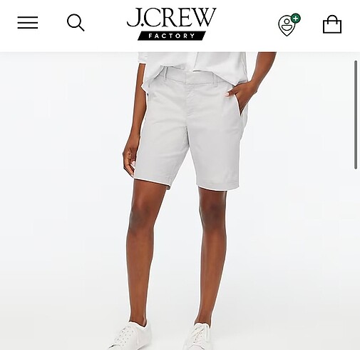 JCrew Yüksek Bel Şort