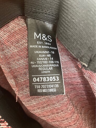 46 Beden çeşitli Renk Marks&Spencer Çan Etek