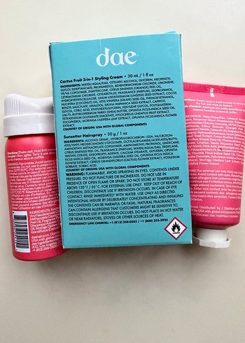 Dae Saç Spreyi ve Kaktüs Meyvesi Şekillendirici Krem Seti - Görsel 2