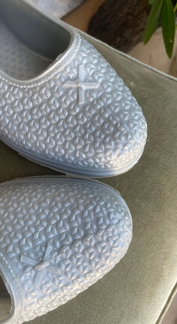 Gri Kadın Naylon Plaj/Bahçe Ayakkabısı - Görsel 4