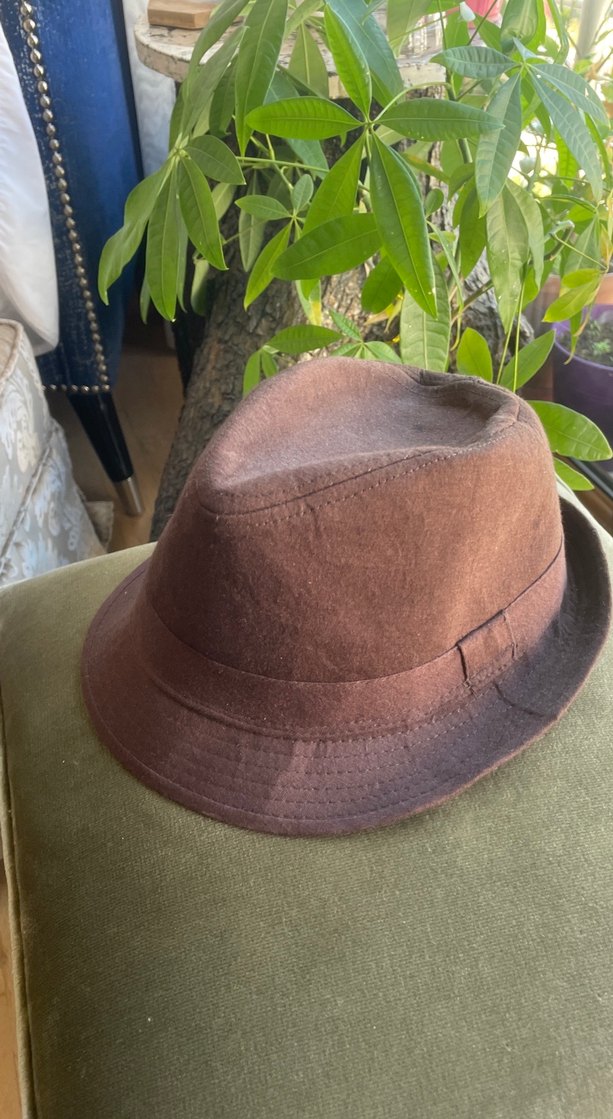 SiX Kahverengi Süet Bohem Şapka - Görsel 2