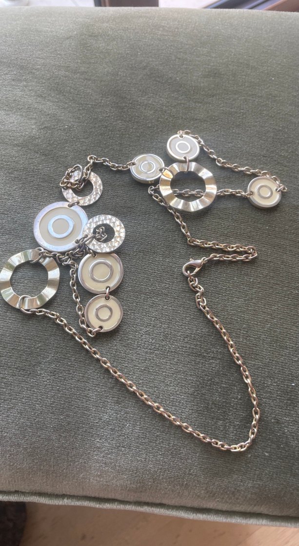 Uzun Zincir Detaylı Altın Kadın Kolye - Görsel 3