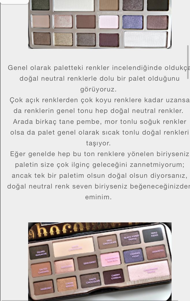 Too Faced Chocolate Paleti Göz Far Paleti - Görsel 2