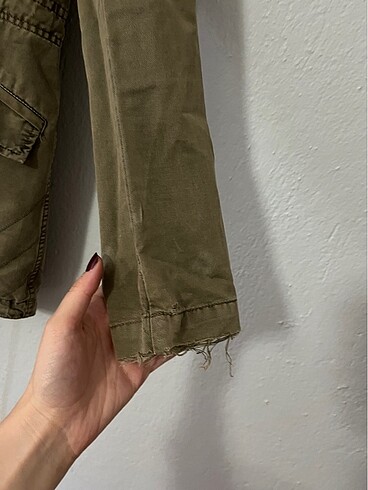 Mavi jeans marka haki renk parka/ kaban - Görsel 5