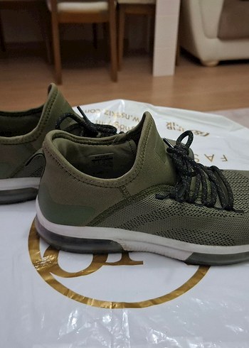 40 Beden yeşil Renk erkek Yeşil Bağcıklı Spor Ayakkabı