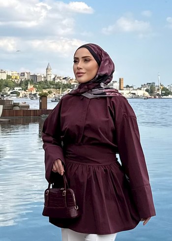 mürdüm renk tunik