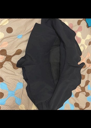 Siyah Fırfırlı Zara Mini Şort Etek - Görsel 5