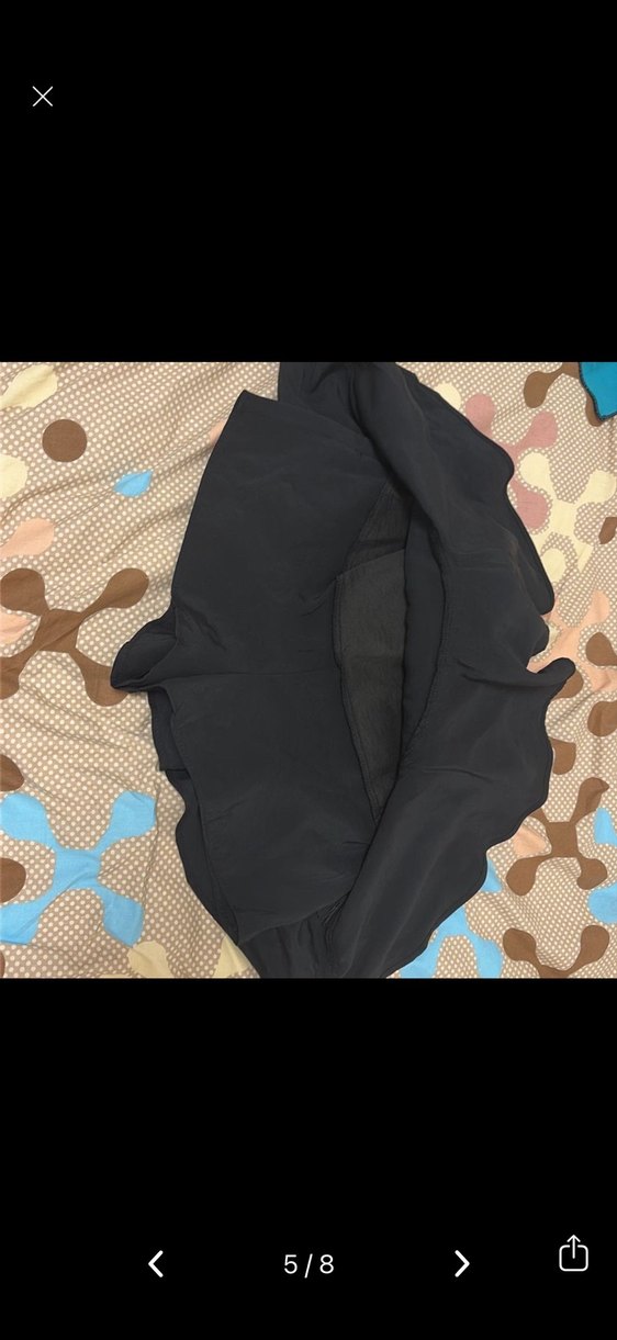 Siyah Fırfırlı Zara Mini Şort Etek - Görsel 5