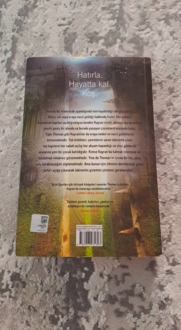 Labirent Ölümcül Kaçış - James Dashner (1. kitap) - Görsel 3