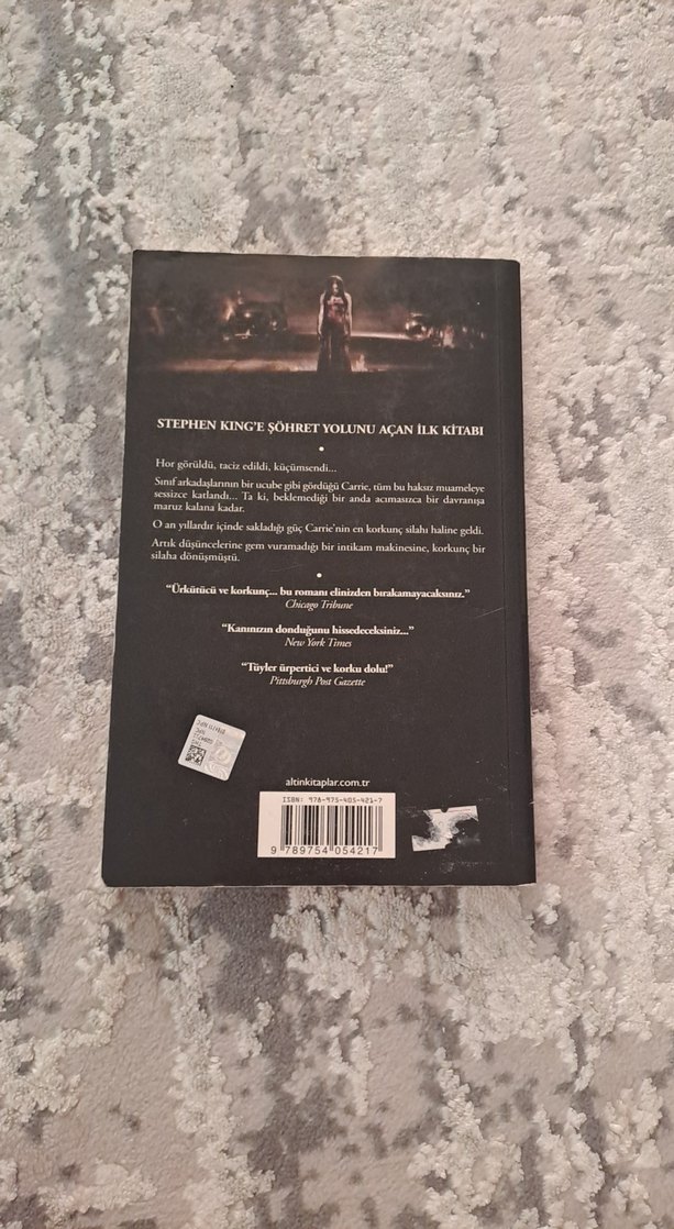 Stephen King - Göz (Carrie) Roman - Görsel 5