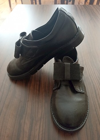 Kemerli Siyah kız çocuk Ayakkabı - Görsel 2