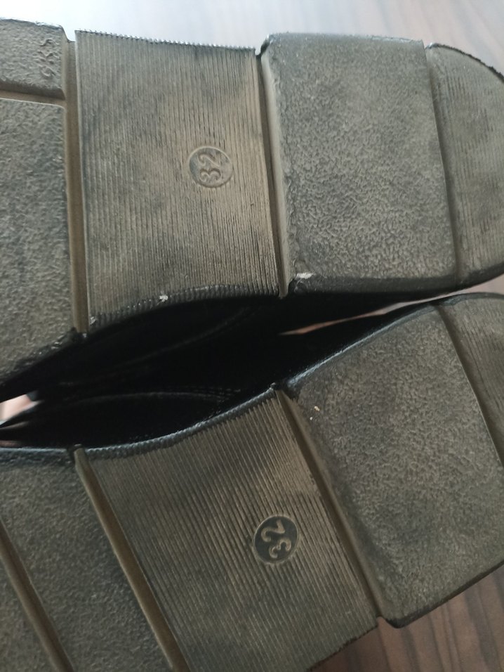 Kemerli Siyah kız çocuk Ayakkabı - Görsel 4