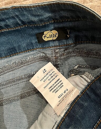 27 Beden mavi Renk Pullit İspanyol paça pantolon