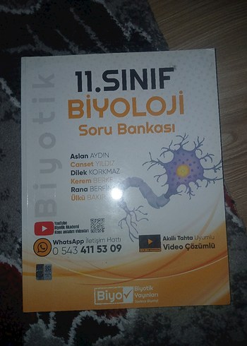 BİYOTİK 11. Sınıf Biyoloji Soru Bankası Video Çözümlü