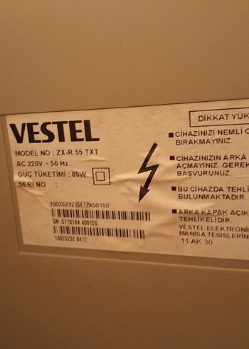 Beden Renk televizyon eski vestel