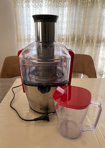 Kırmızı Kapaklı Gri Katı Meyve Sıkacağı