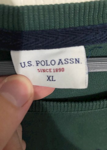 USPA Erkek Yeşil Sweatshirt - Görsel 2