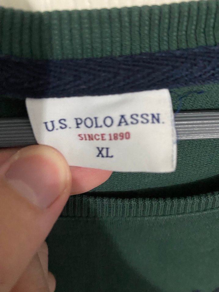 USPA Erkek Yeşil Sweatshirt - Görsel 2