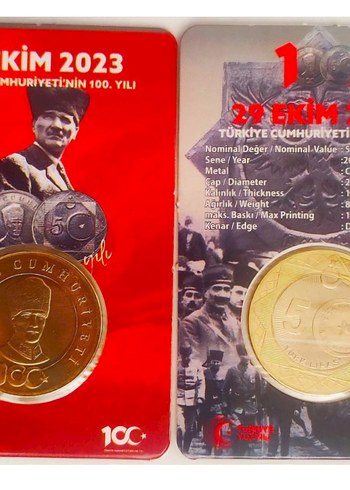 Türkiye Cumhuriyeti 100. Yıl Hatıra Parası