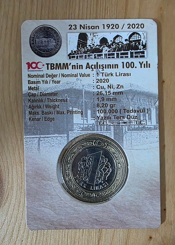  TBMM 100. Yıl Hatıra Parası