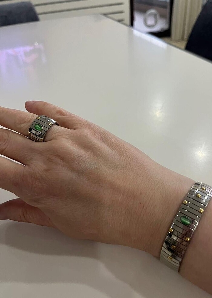 Nomination Çelik bileklik ve yüzük - Görsel 2