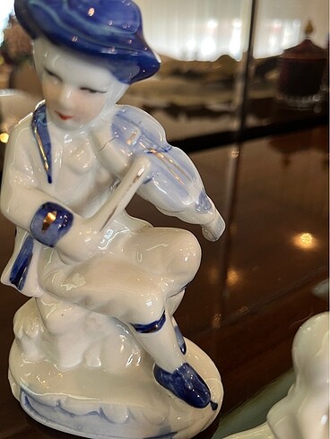 Antika Porselen Biblolar - Görsel 5